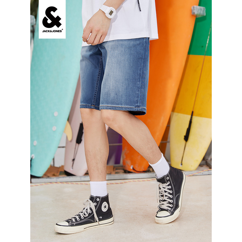 Jack Jones O'Reilly สปริง กางเกงขาสั้นยีนส์ผู้ชาย ทรงคล่องตัวและเย็นสบาย