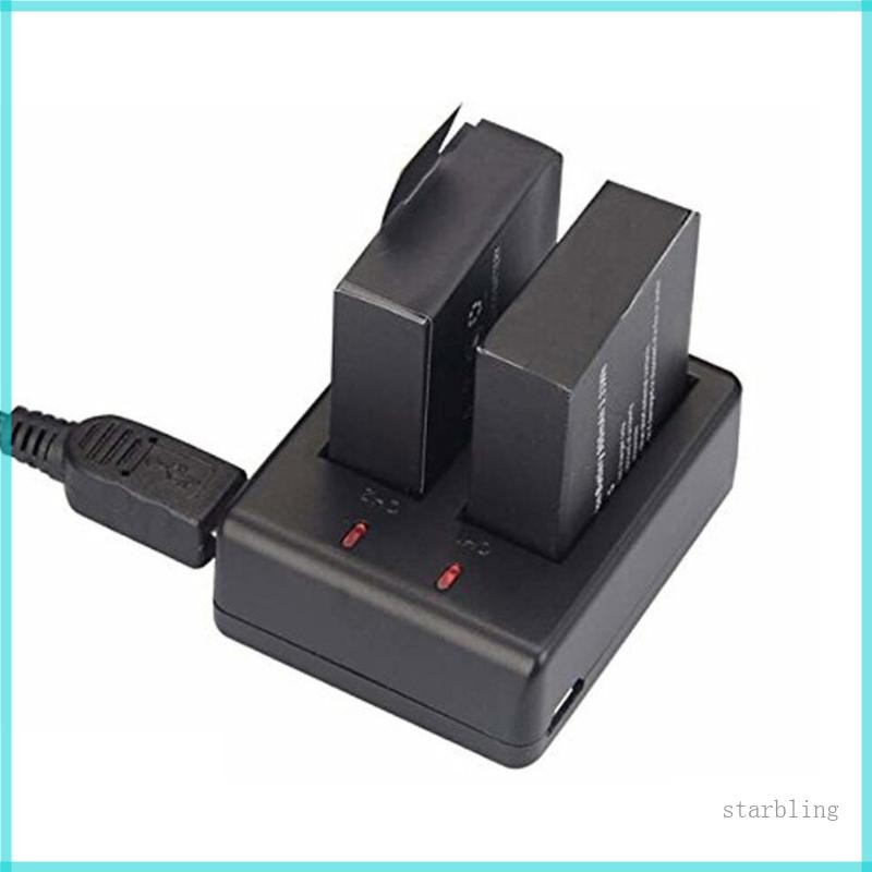 Star Essential Charger สําหรับกล้อง EKEN SJ4000 H9R การออกแบบช่องคู่