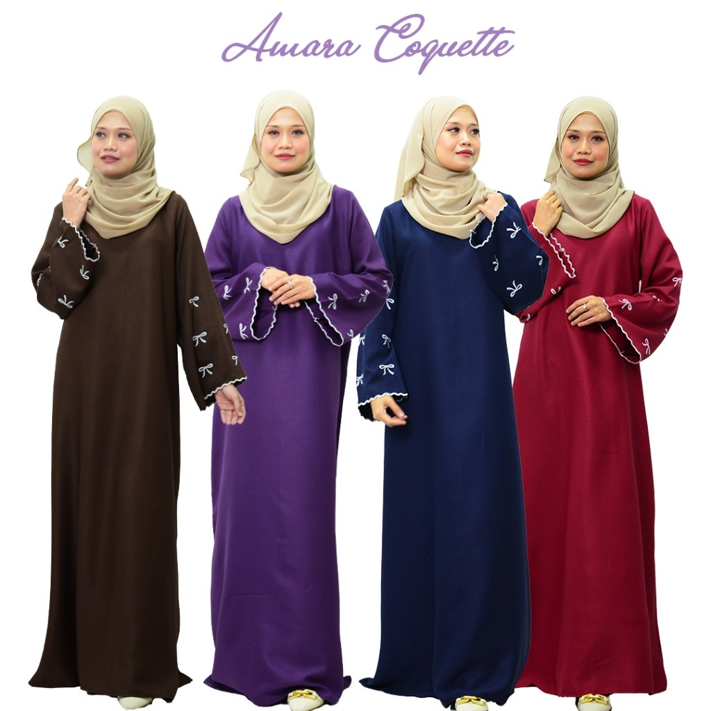 JUBAH ABAYA Ribbon coquette Jubah Dress Ribbon coquette