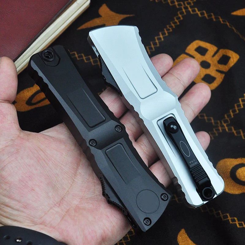 COMBAT TROODON 3 GEN III Micro OTF Tech Knife D2 Blade Camping Outdoor Self Defense Pocket Knives ED