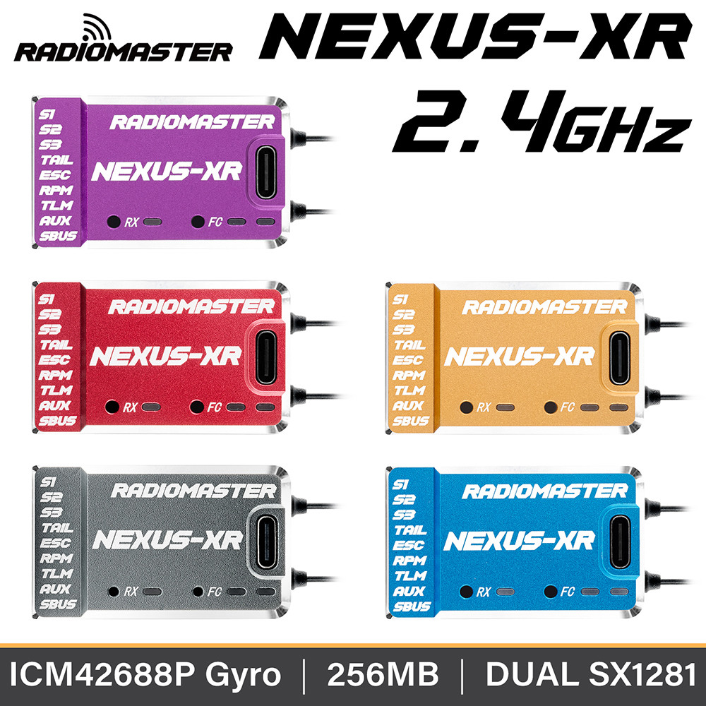 RadioMaster RC NEXUS-XR เฮลิคอปเตอร์ควบคุมการบิน 2.4GHz 5-16V/DC 256MB แฟลช ICM42688P 6 แกน MEMS Gyr