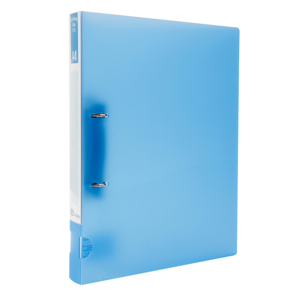 แฟ้ม 2 ห่วง A4 สัน 1.5 นิ้ว น้ำเงิน e-file 37A