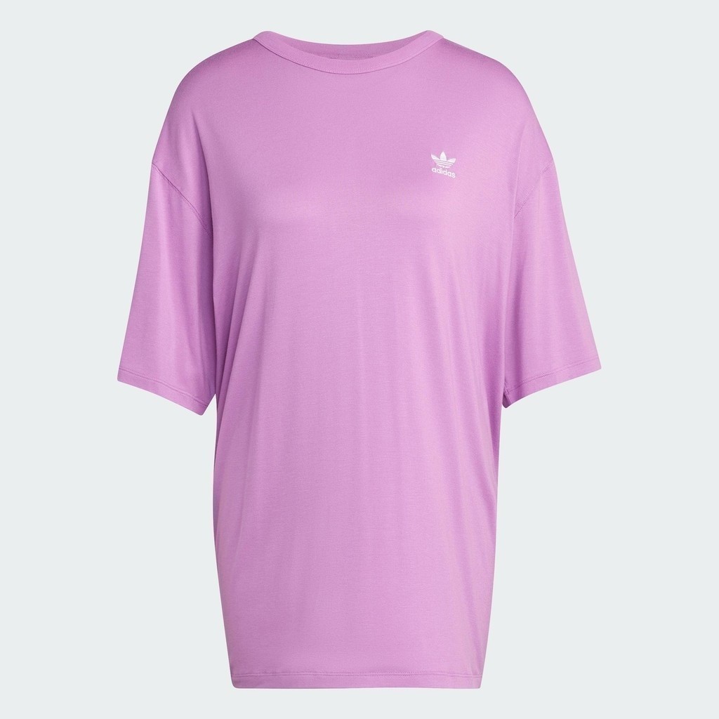 adidas ไลฟ์สไตล์ เสื้อยืด Trefoil ผู้หญิง สีม่วง IY4652