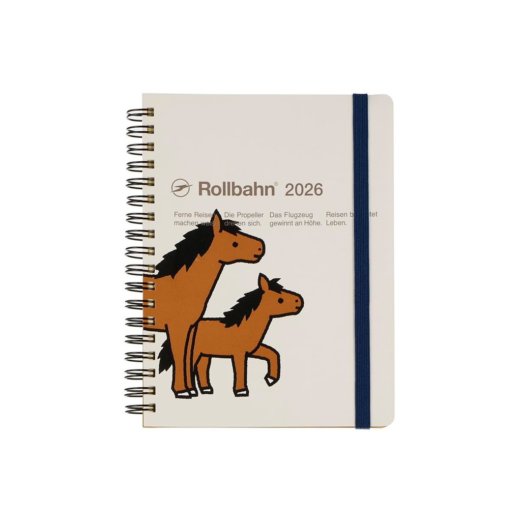 Delphonics 2026 Diary Rolbahn Gantt Chart Pony L Monthly Planner (Black)   
Delphonics 2026 Diary Ro