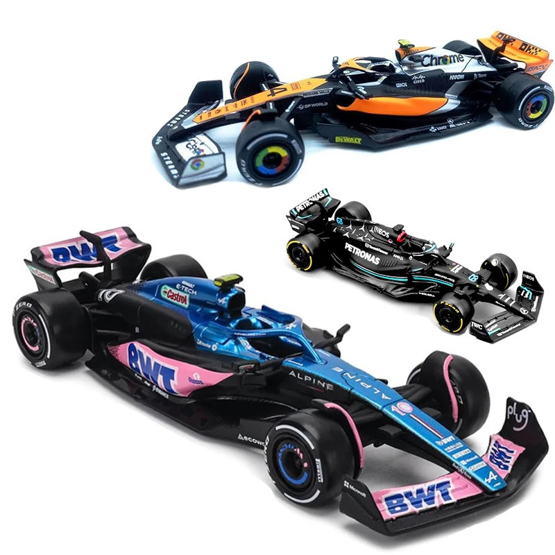 Bburago 1:43 2025 รถ Mercedes #44 Mclaren Mcl60 Ferrari Rb19 F1 รุ่นรถสูตร Static จําลอง Diecast โลห