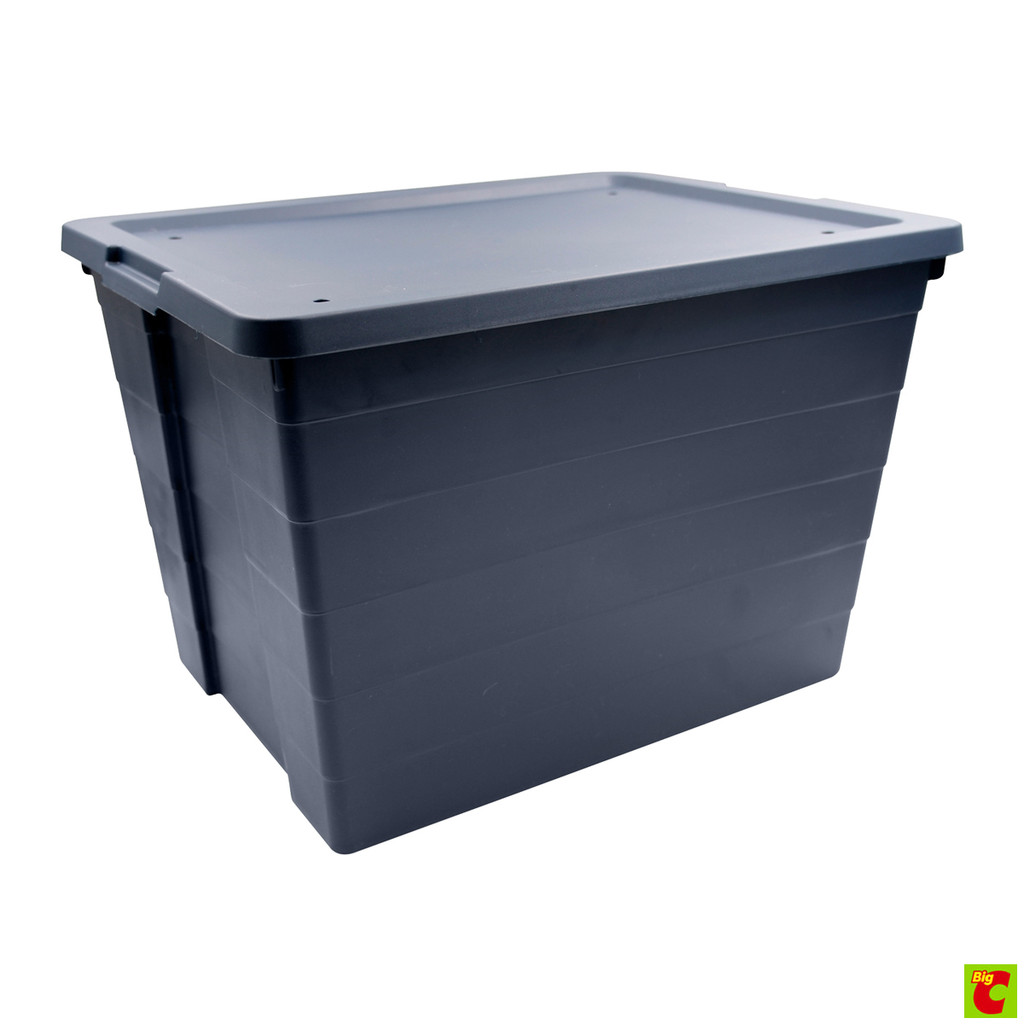 บิ๊กซี แฮปปี้ ไพรซ์ กล่องอเนกประสงค์ทรงปิรามิด รุ่น 8243 ขนาด 33 ล. สีน้ำเงิน