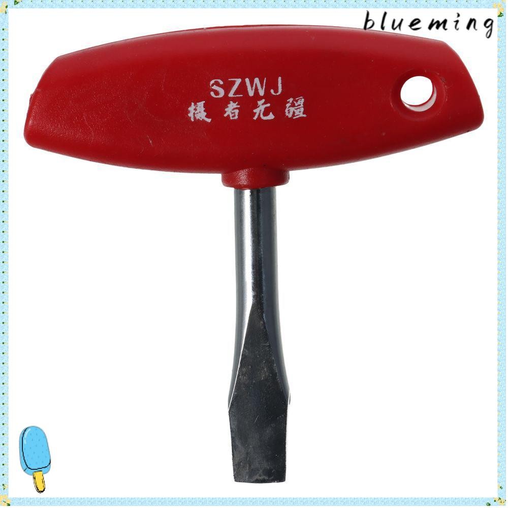 BLUEMING Slotted ไขควง, เหล็กคาร์บอนสีแดง T Handle, T-bar Grip พลาสติก ABS 3.78 นิ้ว T Bar Workshops