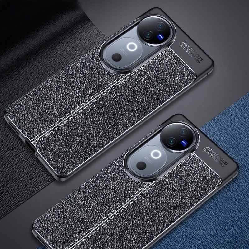 เคส VIVO V40 / V40 PRO AUTOFOCUS เคสหนังคาร์บอน