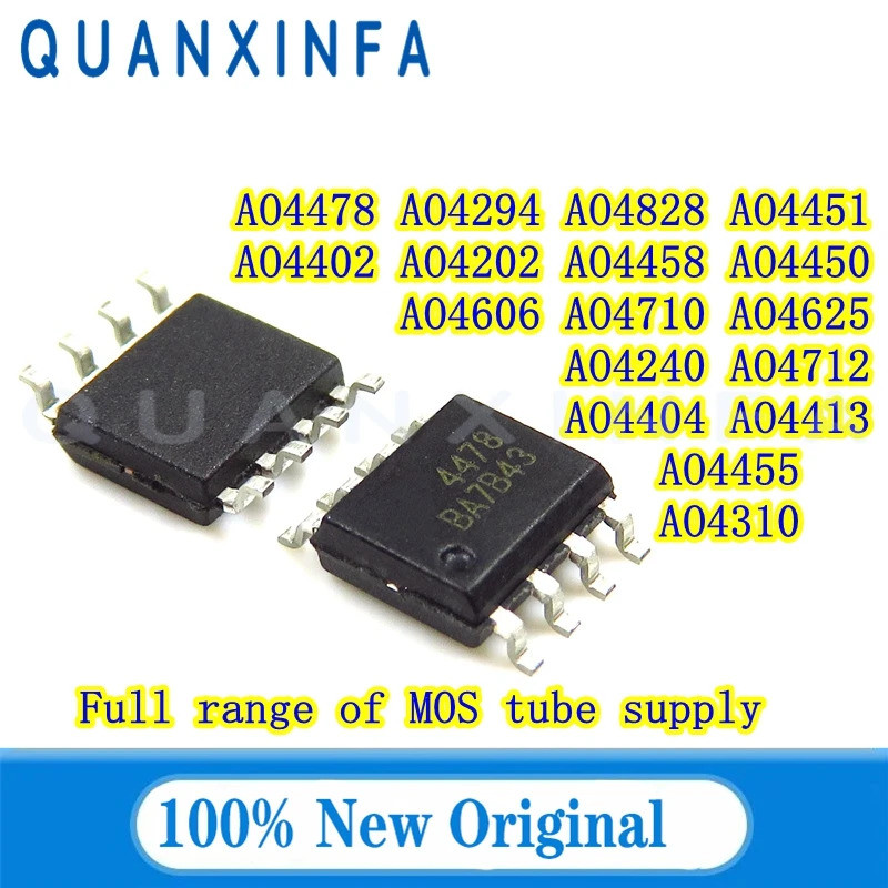 5PCS AO4478 AO4294 AO4828 AO4451 AO4402 AO4202 AO4458 AO4450 AO4606 AO4710 AO4625 AO4240 AO4712 AO44