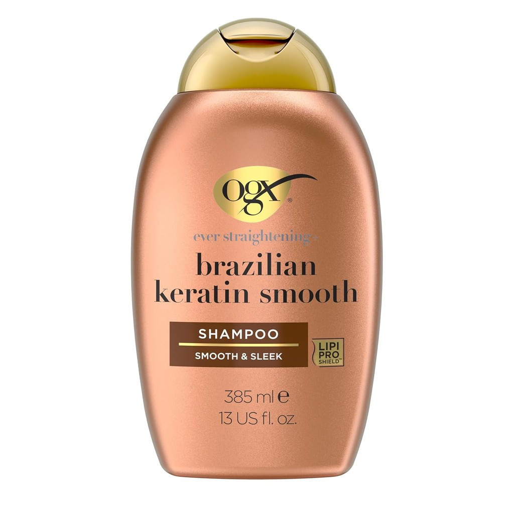 OGX Ever Straightening + Brazilian Keratin Smooth Shampoo, 385 มล
