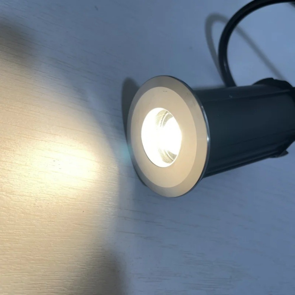 Mini Underwater Light/Underground โคมไฟ LED น้ําพุสระว่ายน้ําใต้น้ํา IP68 กันน้ํา DC12V/24V Undergroud โคมไฟสําหรับ Garden courtyard Pathway Step Deck