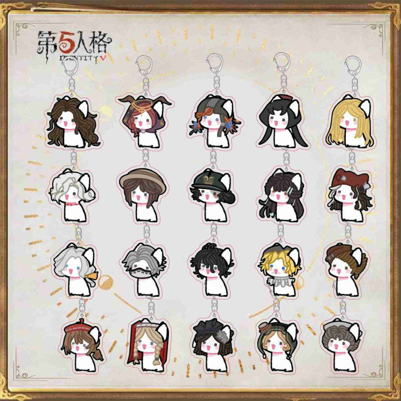 Hot Identity V อะนิเมะ KeyChain Apollo Joseph Desaulniers Grace Margaretha Zelle ผู้ชายพวงกุญแจอะคริ