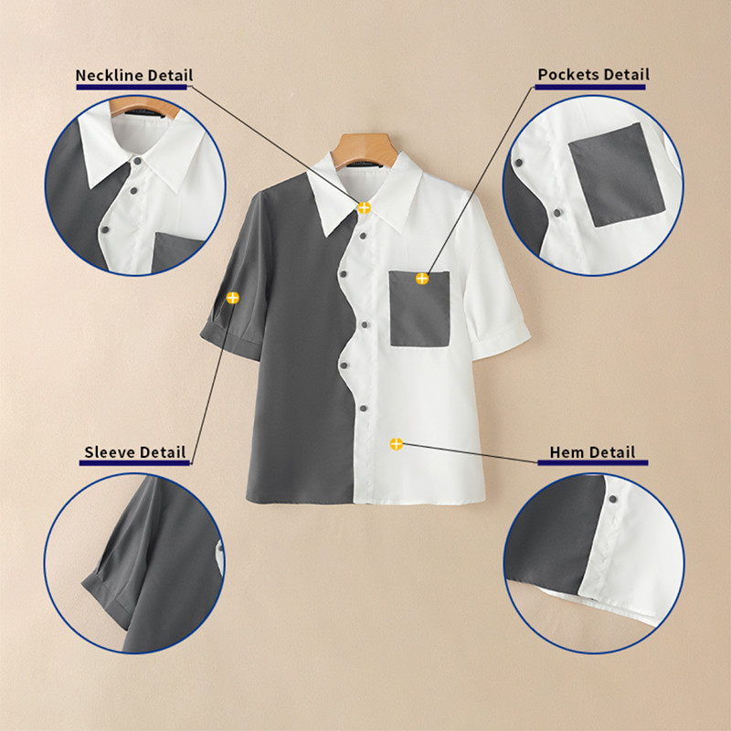 ZANZEA เสื้อแฟชั่นสไตล์เกาหลี แขนพัฟ มีกระเป๋า สำหรับผู้หญิง — صورة 7