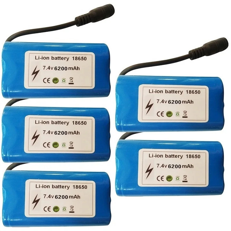 อัพเกรด 7.4V 6200mah 2S Li-ion สําหรับ T188 T888 2011-5 D18B รีโมทคอนโทรล RC Fish Finder เหยื่อตกปลา