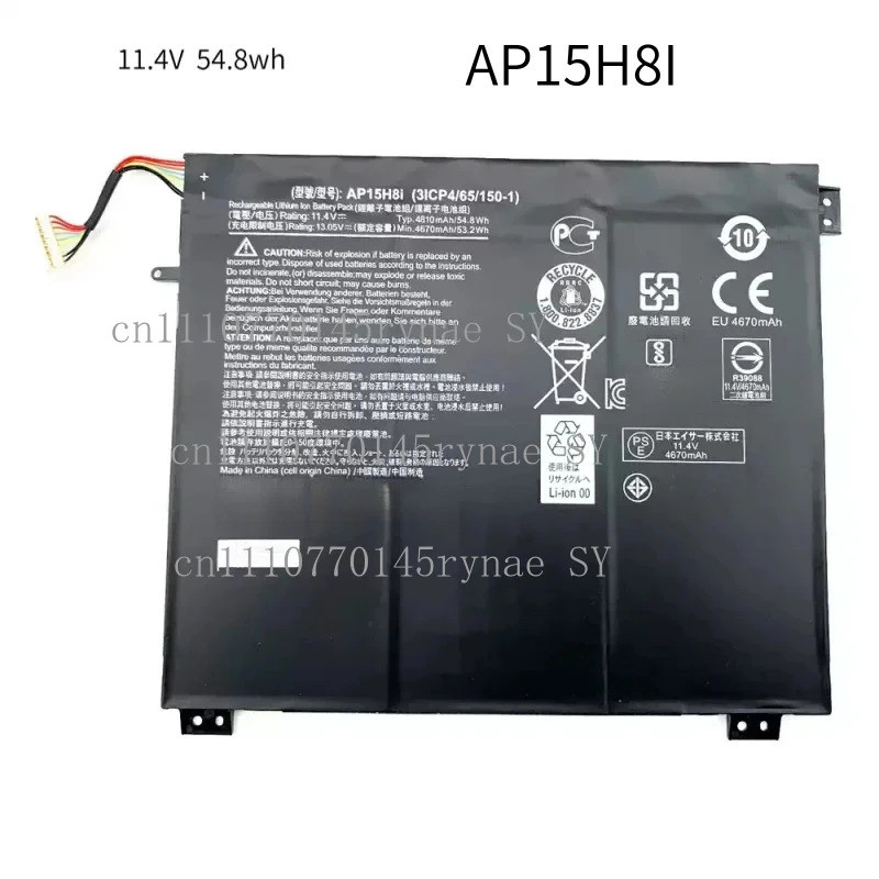AP15H8I แบตเตอรี่แล็ปท็อปสําหรับ Acer One Cloudbook 1-431 Aspire 14 One 1-431M 3ICP4/65/150-1 One 14