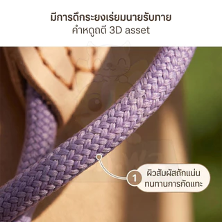 wen.W2 🐱🐶สายจูงสุนัขเกลียวหนา เล็ก-กลาง-ใหญ่ใช้ได้ คล้องง่าย แข็งแรงทนทาน