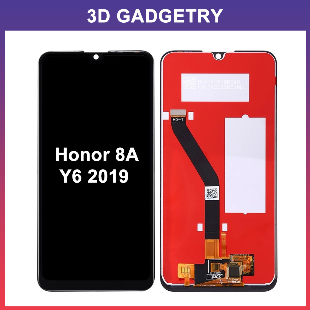 Skrin LCD สําหรับ Honor 8A / Y6 2019 จอแสดงผลหน้าจอสัมผัส Digitizer เปลี่ยน