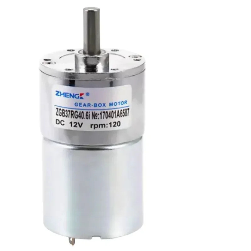 ZGB37RG DC มอเตอร์ 12V 24V DC มอเตอร์เกียร์ 2.5RPM/5RPM/10RPM/50RPM/100RPM/150RPM/200RPM/300RPM/550R