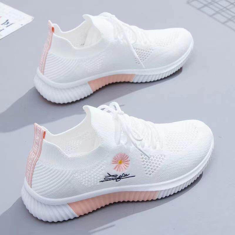 รองเท้า skechers ผู้หญิง สตั๊ด รองเท้าผ้าตาข่ายรุ่นใหม่สำหรับฤดูร้อนรองเท้าตาข่ายแมตช์ง่ายสำหรับนักเ
