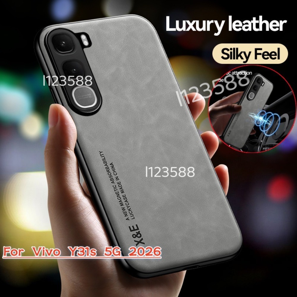 ปลอกสําหรับ Vivo Y31s Y21D Y31 5G 4G VivoY31 VivoY31s Y31s เคสโทรศัพท์หรูหราหนังกันกระแทกกันชนไม่มีลายนิ้วมือ Anti Drop นุ่มปกหลัง