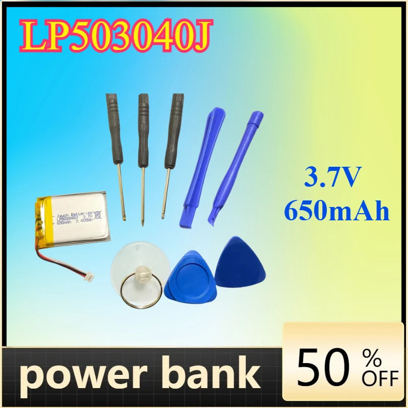 ห้างหุ้นส่วนจํากัด503040แบตเตอรี่ J สําหรับ IPOD Mini 4GB EC003 EC007 A1051 3.7V 650mAh