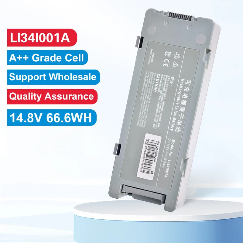 14.8V 4500mAh/66.6Wh LI34I001A เปลี่ยนแบตเตอรี่ Li-ion สําหรับ D5 D6 Defibrillator lI34I002A LI24I00