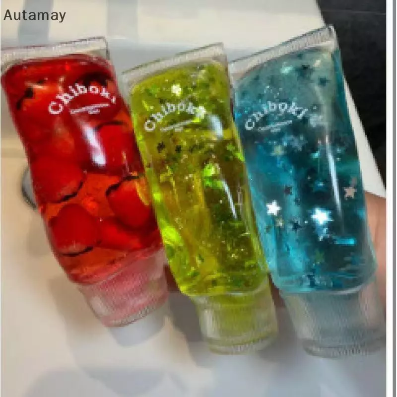Autamay ยาสีฟันน้ําหนักเบาหลอด Squishy ของเล่นคริสตัล Slime Filled Anti-Stress Fidget Ball สําหรับ Poet พกพาทุกวัน Dpression ใหม่