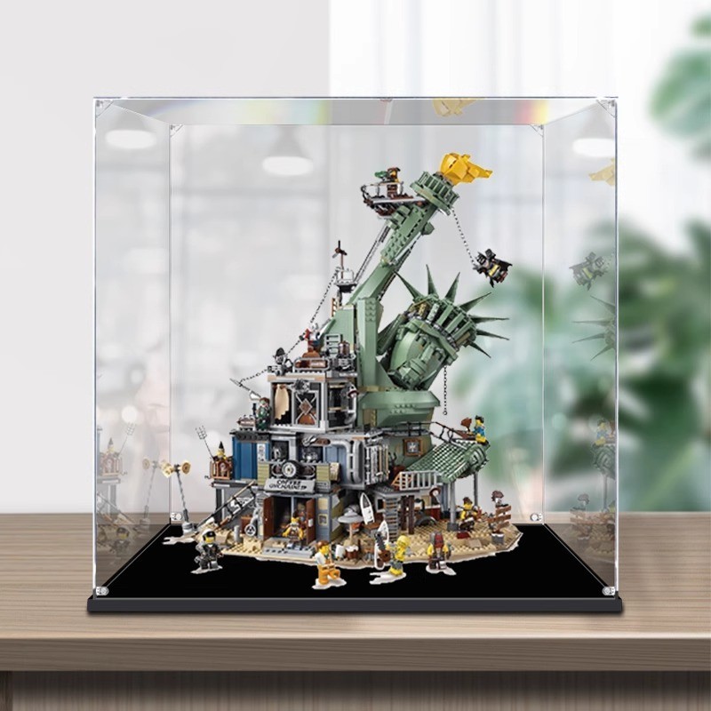 🚀 กล่องอะคริลิคใส ตู้โชว์กันฝุ่น Lego 70840 Apocalypseburg เมืองล่มสลาย สั่งตัดตามขนาด งานพรีเมียม