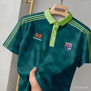 ทีมประเทศไทย Warrix สามบาร์ Raglan ไหล่ 2026 เสื้อโปโลกีฬาผู้ชายสไตล์ใหม่ Quick-Drying Breathable การฝึกอบรมในครัวเรือน Top Multi-สีตัวเลือกน้ําหนักเบากลางแจ้งแขนสั้นทีมฟิตเนส Casual