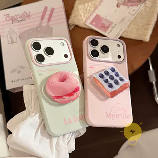 For เคสไอโฟน with Griptok TPU Matcha Bagel with Griptok เคส Phone Case For iPhone 17 Pro Max 16 15 14 13 Cover Aesthetic Korean Cute