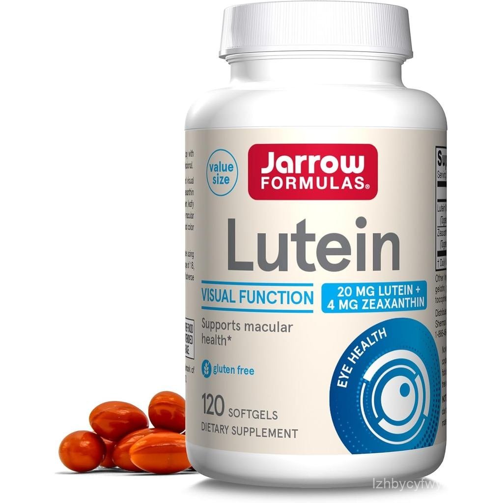 Jarrow Formulas Lutein 20 mg - 120 Softgels - สุขภาพและสุขภาพตาเอกสารทางคลินิก - พร้อม Zeaxanthin - 120 เสิร์ฟ