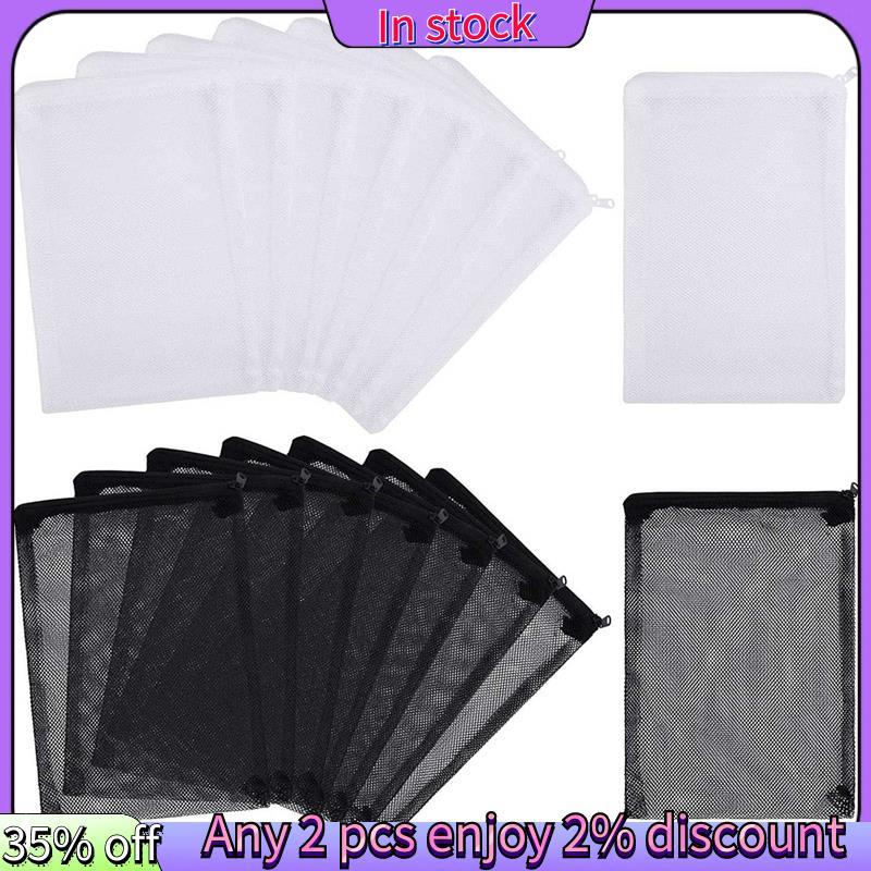 ในสต็อก-16 ชิ้น Aquarium Mesh Media Filter Bags, Nylon Media Filter Mesh Bags with Zipper (สําหรับ P