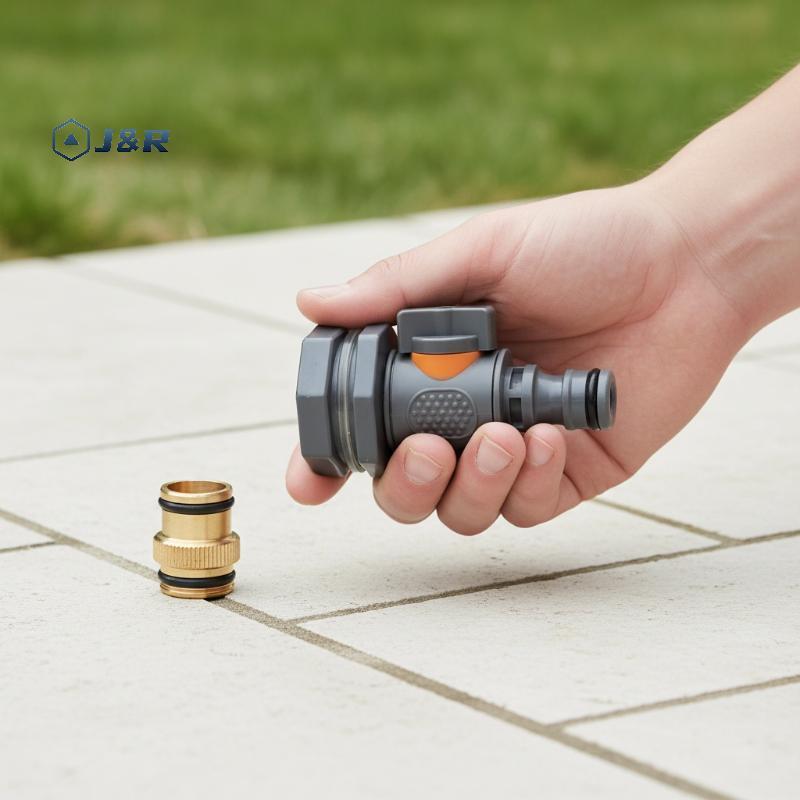 J & R> PVC IBC Water Buet อะแดปเตอร์ 1 ชิ้นทนทานถังน้ําอะแดปเตอร์วาล์ว Leakproof Connector สําหรับสวนชลประทาน