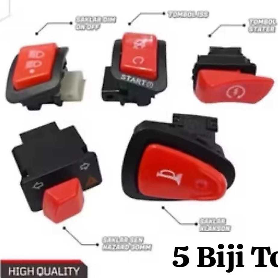 MERAH TOMBOL Vietnam Red Switch Package PNP Scoopy Spacy Beat Vario / Engine idling stop, Dim Switch