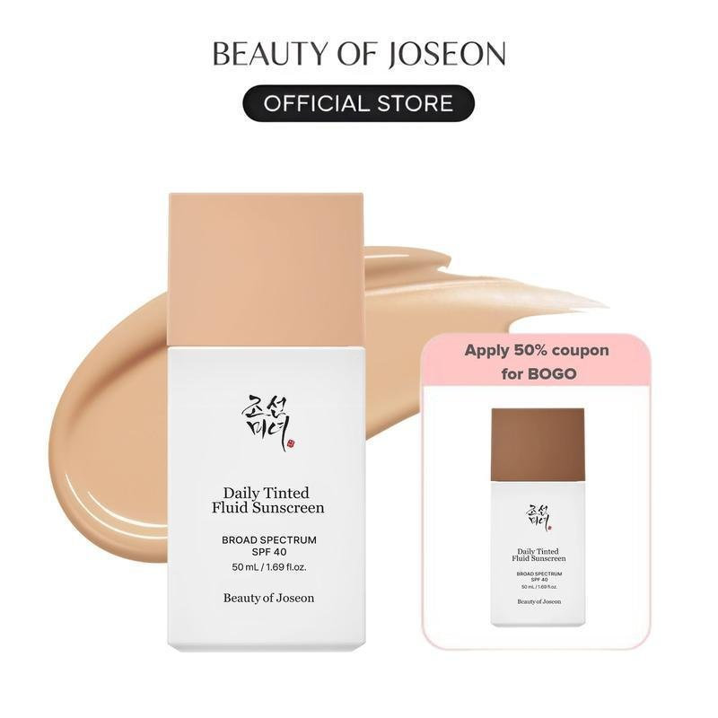[ความงามของ Joseon Official] Daily Tinted Fluid Sunscreen 50ml Spf Facial