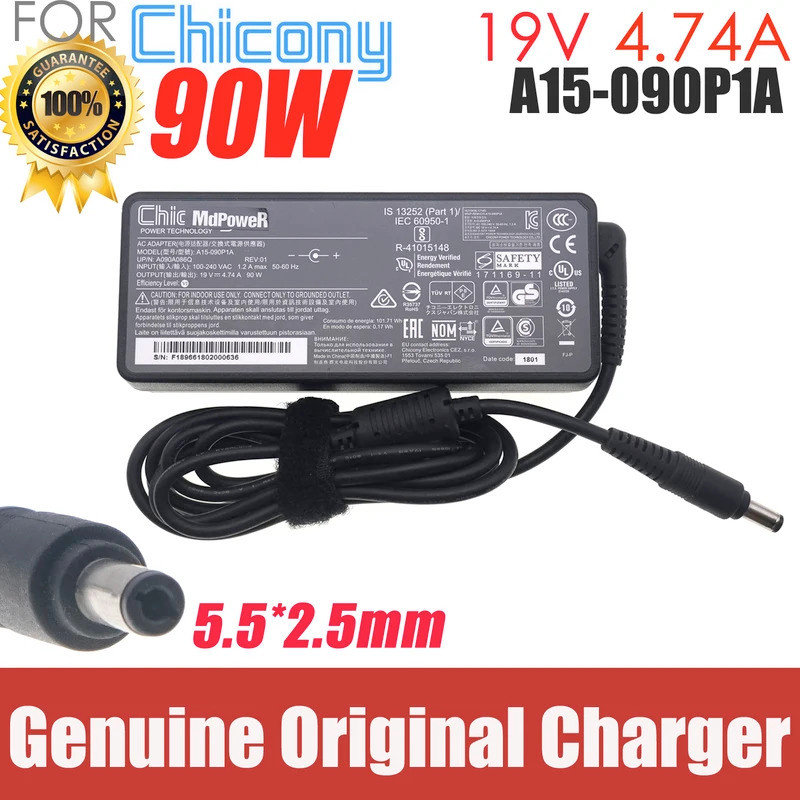 Original สําหรับ MSI PS42 90W อะแดปเตอร์ AC A10-090P3A A15-090P1A A16-090P1A A17-090P1A A090A 5.5*2.