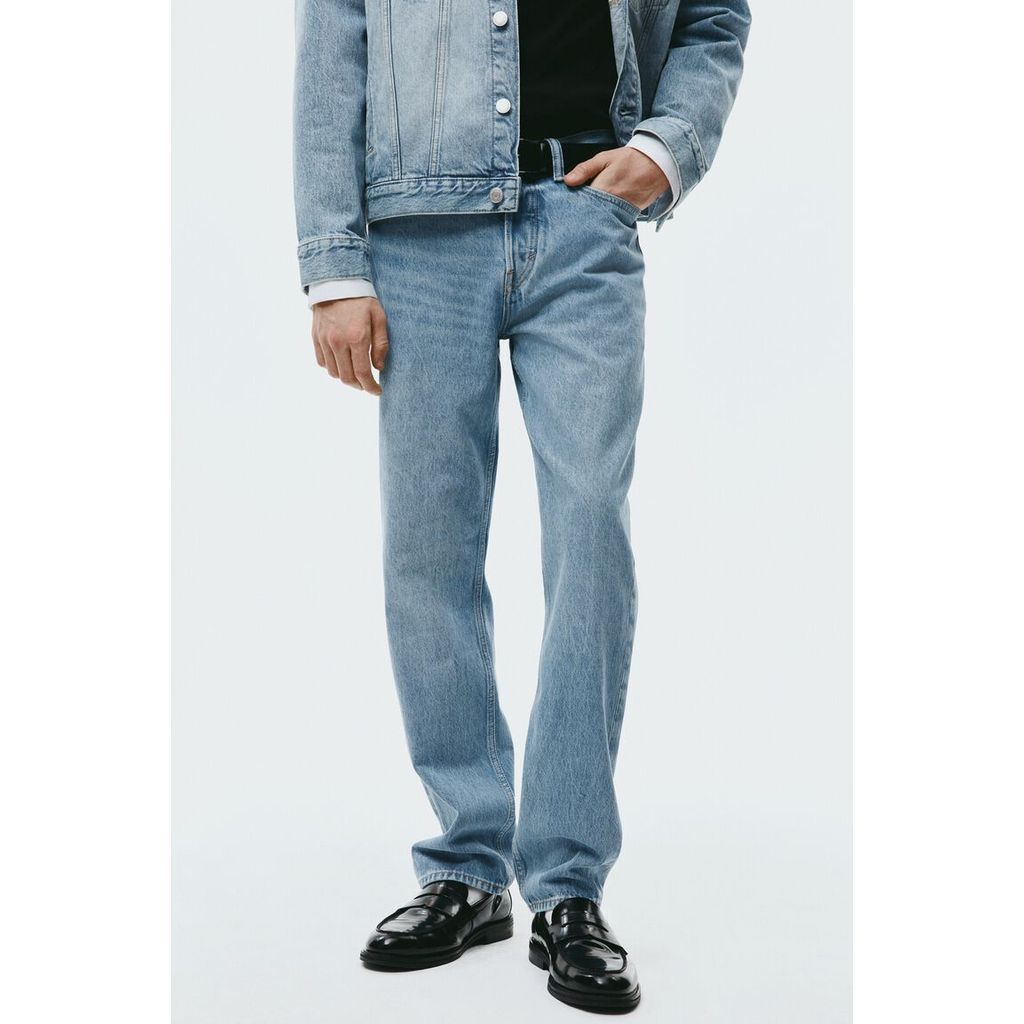 H&M(เอชแอนด์เอ็ม) กางเกงยีนส์ทรงตรง ความยาวปกติ Men Original Straight Jeans 1314217_2