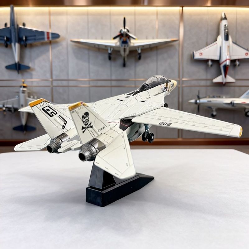 1: 72 Mei f14 My Neighbor Tomcat Supersonic Fighter Assembly Model จําลองผู้ให้บริการอเนกประสงค์เครื