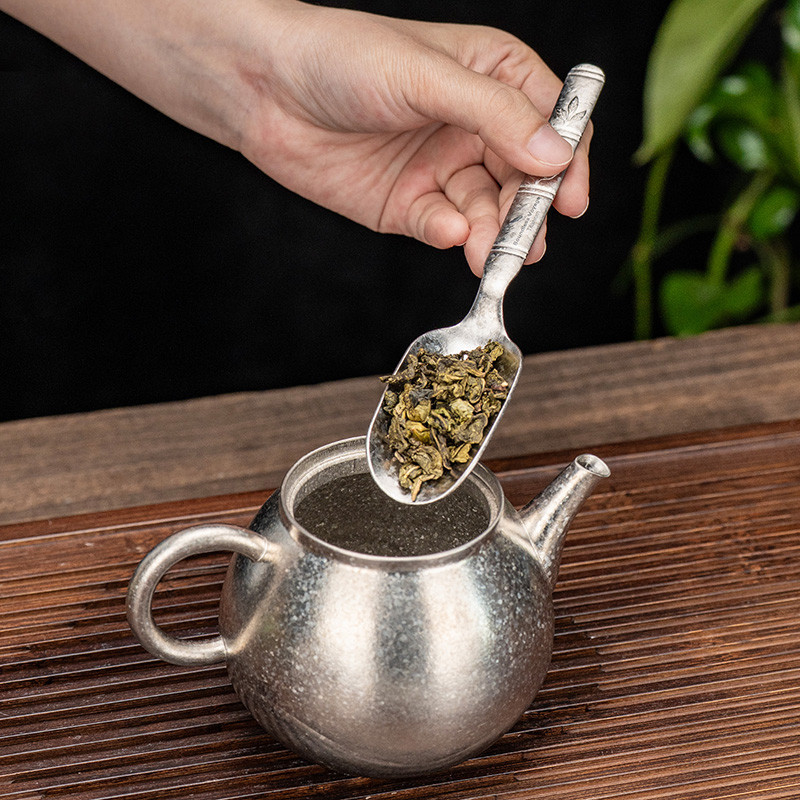 Boundless Voyage Titanium Tea Scoop ด้ามยาว Ultralight Coffee Scoop แบบพกพาหลวม Leaf ช้อนชาสําหรับ C