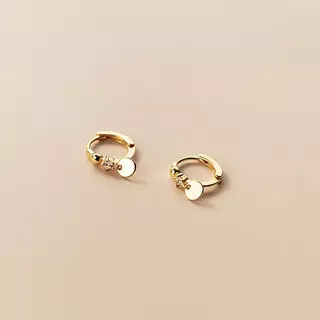 Sol Luna Earrings ต่างหูเงินแท้ S925 [MERCELO]