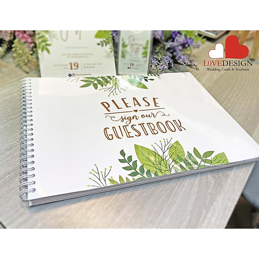 สมุดเซ็นอวยพรงานแต่ง ลงนาม พร้อมส่ง Guset Book Wedding