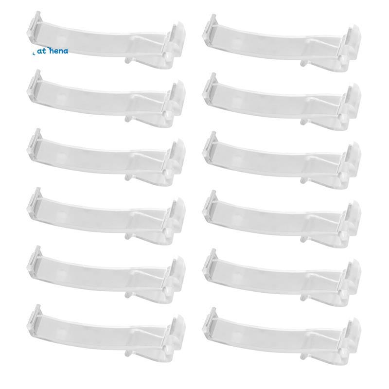 athena552.5 นิ้ว Valance คลิปหน้าต่างคลิปตาบอดพลาสติกใส Valance Retainer Holder Hidden Valance Clip(