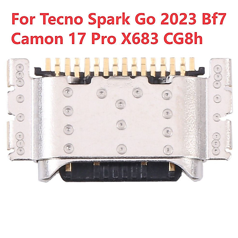 พอร์ตชาร์จ Pin Type C สําหรับ Tecno Spark Go 2023 Bf7 Camon 17 Pro X683 CG8h 1-5 ชิ้น