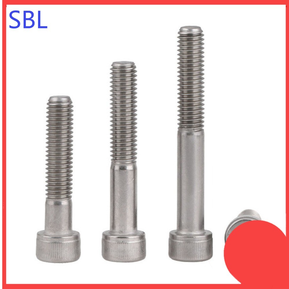 316 สแตนเลสสตีลหัวถ้วยหกเหลี่ยมครึ่งเกลียว bolt M5/M6/M8/M10/M12 * L30-150 มม.SS-HX
