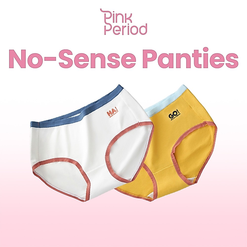 Pink Period กางเกงในผู้หญิง กางเกงชั้นใน ผ้าฝ้าย สไตล์น่ารัก ผ้านิ่ม สวมใส่สบาย ผ้าฝ้ายแท้