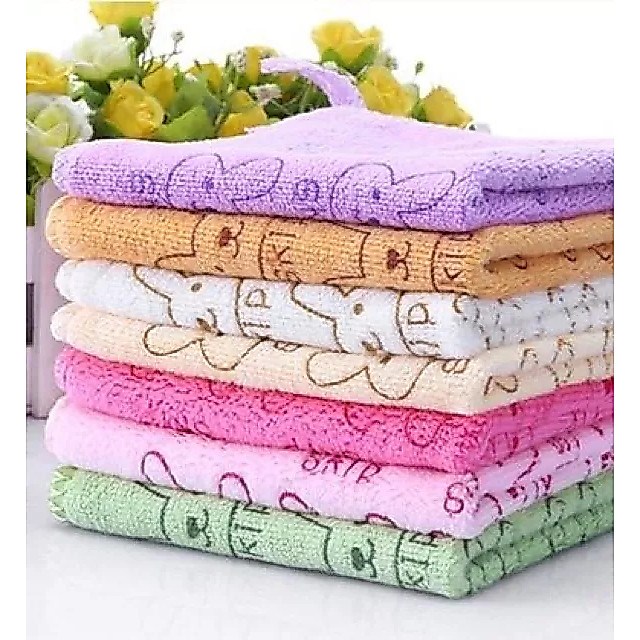 ผ้าเช็ดหน้า ผ้าเช็ดผม นาโน Skip หลากสี ขนาด 35×75cm เนื้อเนียนนุ่ม ซับน้ำได้ดี ไม่เหม็นอับ AAA