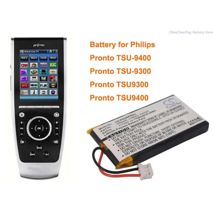Cameron Sino 1700mAh แบตเตอรี่สําหรับ Philips Pronto TSU9300, Pronto TSU-9300, Pronto TSU9400/TSU-94