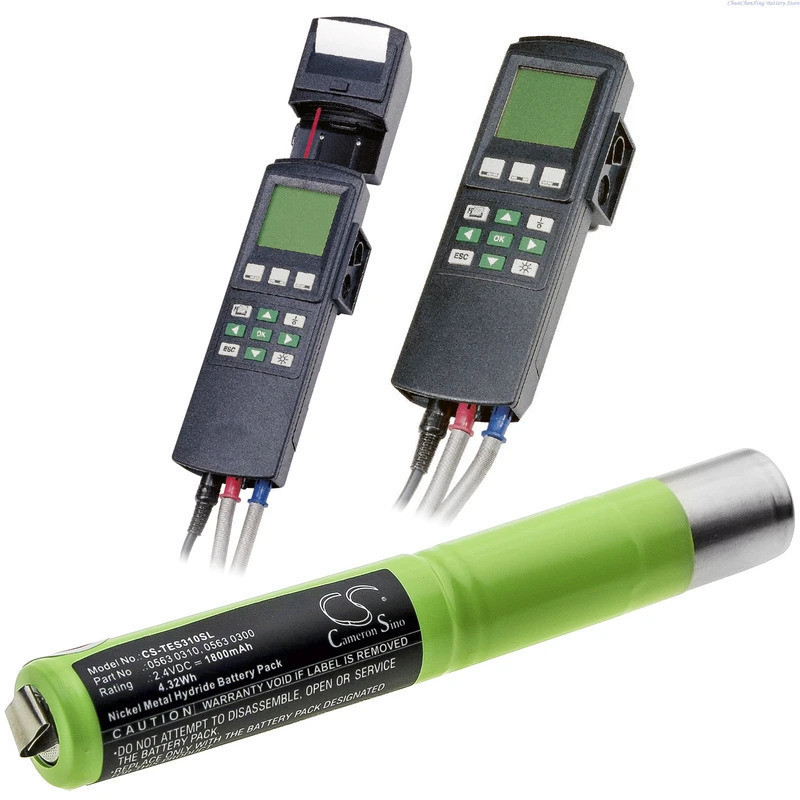 2.4V 1800mAh แบตเตอรี่ 0563 0310 0563 0345 0563 0300 สําหรับ Testo 300 L 300 M 300 XL + เครื่องมือ