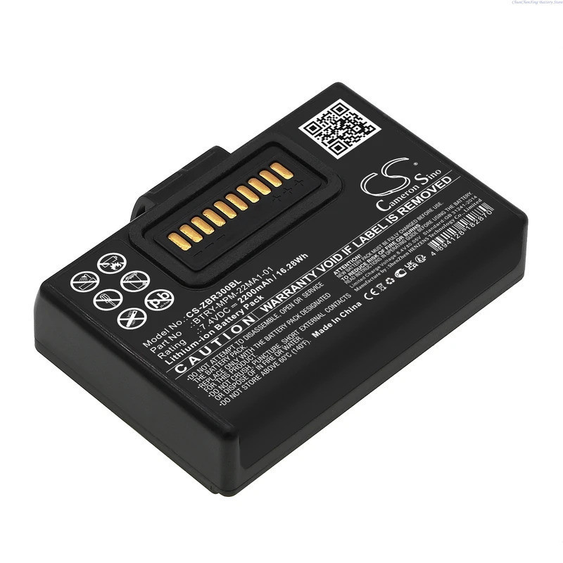 แบตเตอรี่เครื่องพิมพ์แบบพกพา 7.4V 2200mAh BRY-MPM-22MA1-01 P1083277 สําหรับม้าลาย ZQ310 ZQ320 ZQ300 