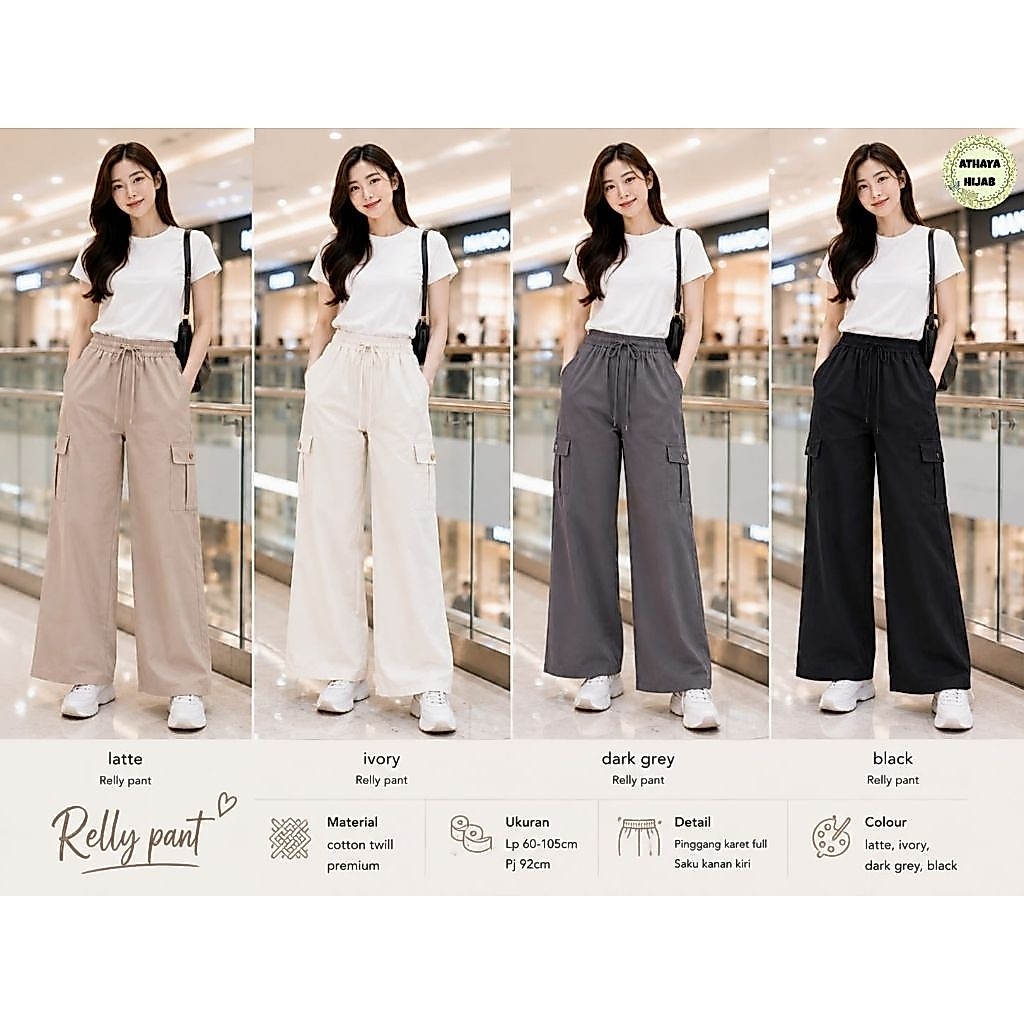 Relly Pant Twill Curly Cargo (อธยา)